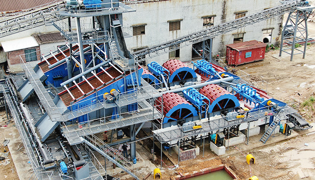 洗砂機工作現場 洗砂機工作現場